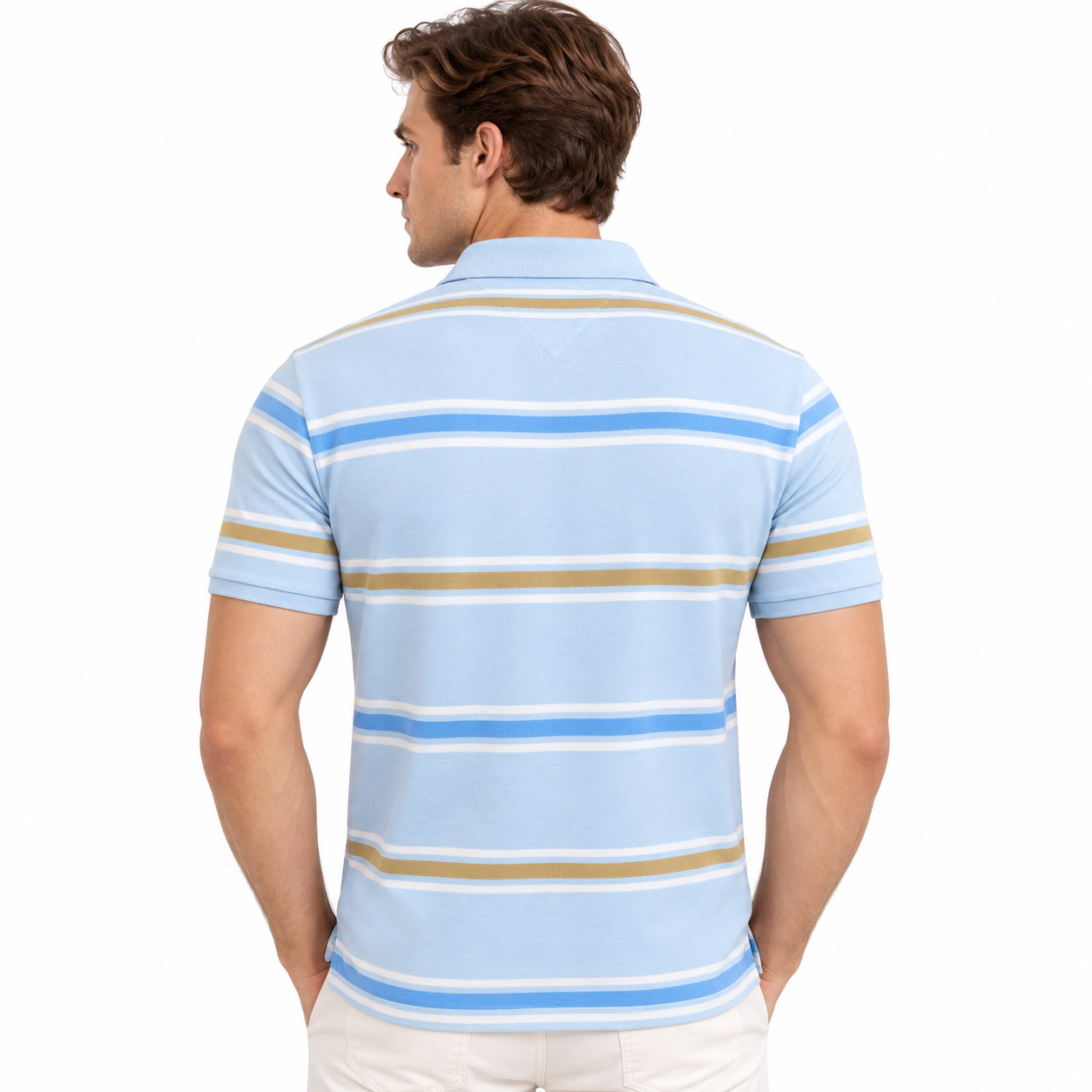 STRIPED POLO T-SHIRT