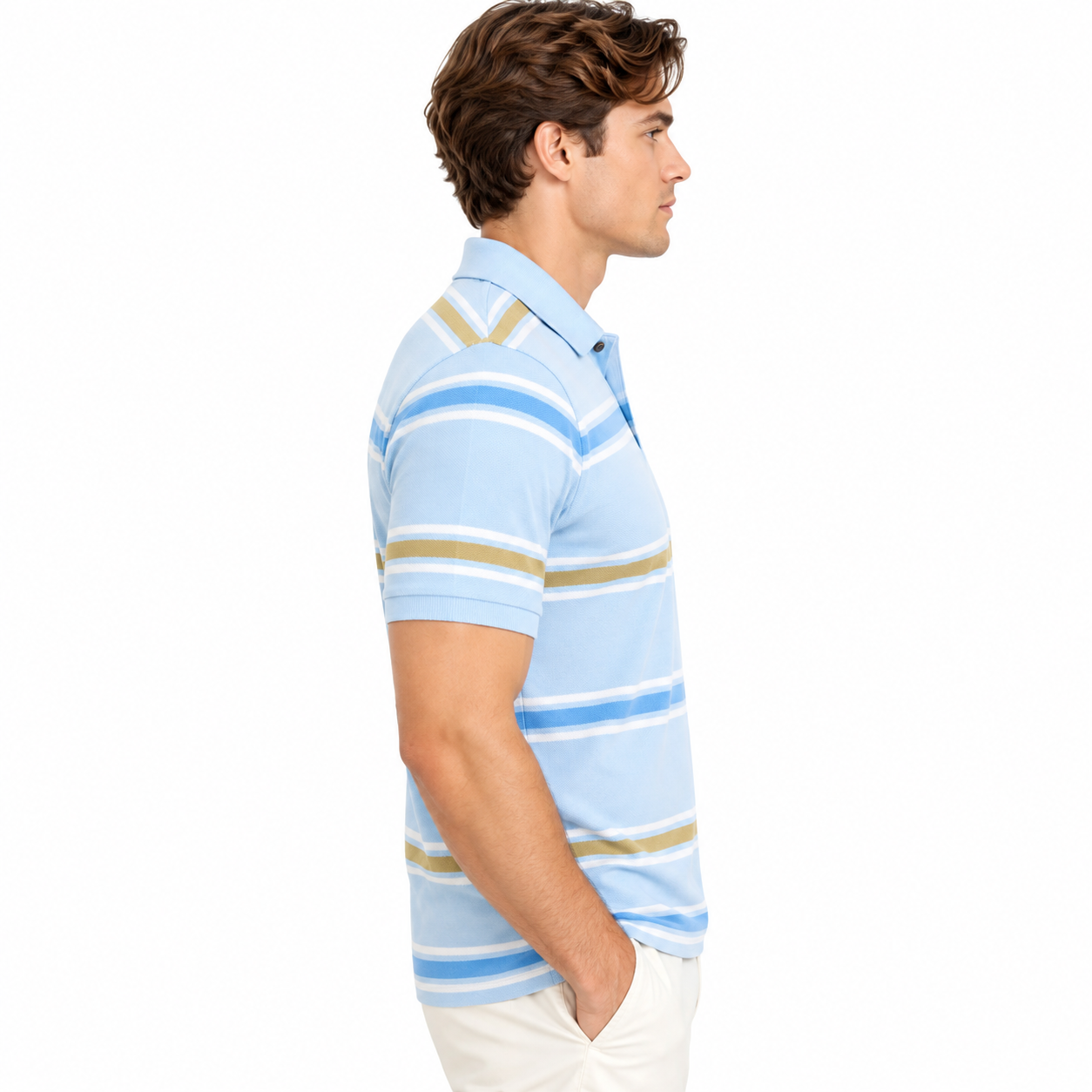 STRIPED POLO T-SHIRT